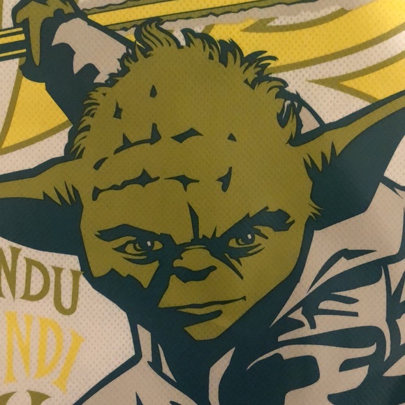 Star Wars Retro Yoda Reusable Shopping Tote Bag - Picture 5 of 6